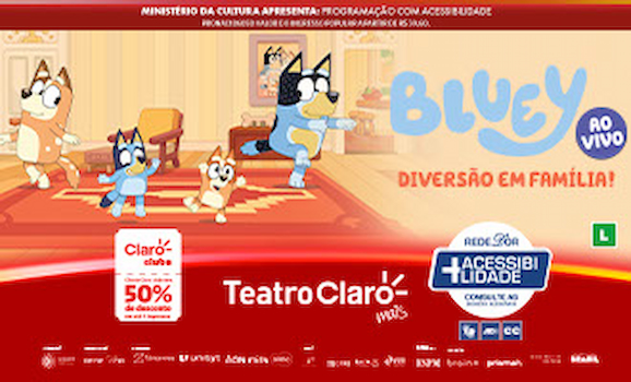 Bluey Ao Vivo no TEATRO CLARO RIO