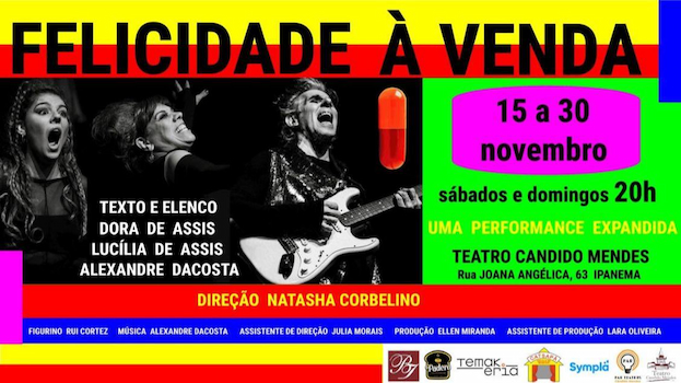 Felicidade à venda no TEATRO CANDIDO MENDES
