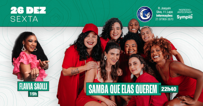 Flávia Saolli e Samba que elas querem no BECO DO RATO