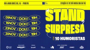 " STAND UP SURPRESA: com humoristas surpresa (é logico!) " NO TEATRO CANDIDO MENDES