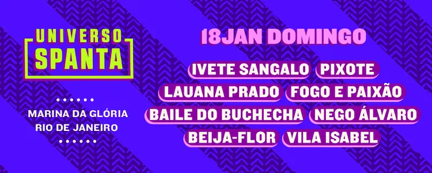 Universo Spanta 2026 na MARINA DA GLÓRIA - RJ
