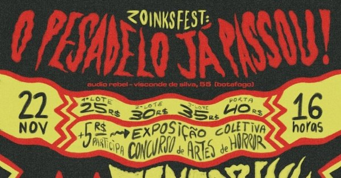 ZoinkszFest #02 - O Pesadelo Já Passou! na Audio Rebel