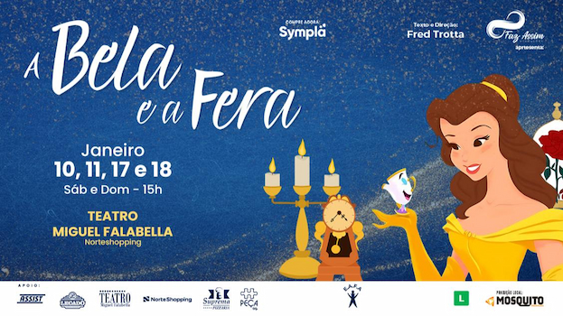 A BELA E A FERA NO TEATRO MIGUEL FALABELLA