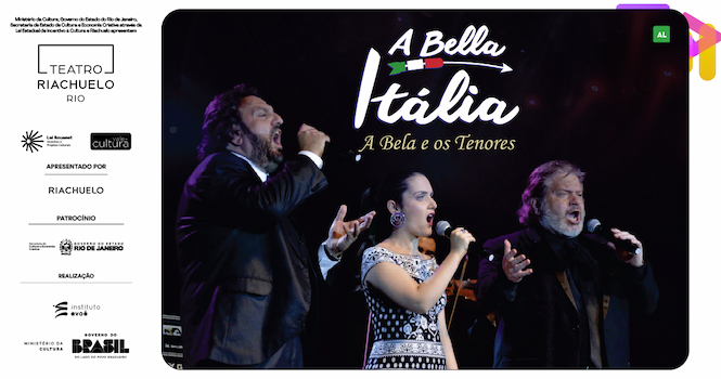 A Bella Itália - A Bela E Os Tenores no TEATRO RIACHUELO