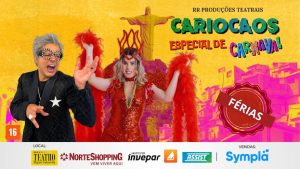 CARIOCAOS – Especial de Carnaval no TEATRO MIGUEL FALABELLA