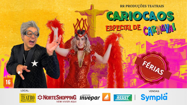 CARIOCAOS – Especial de Carnaval no TEATRO MIGUEL FALABELLA
