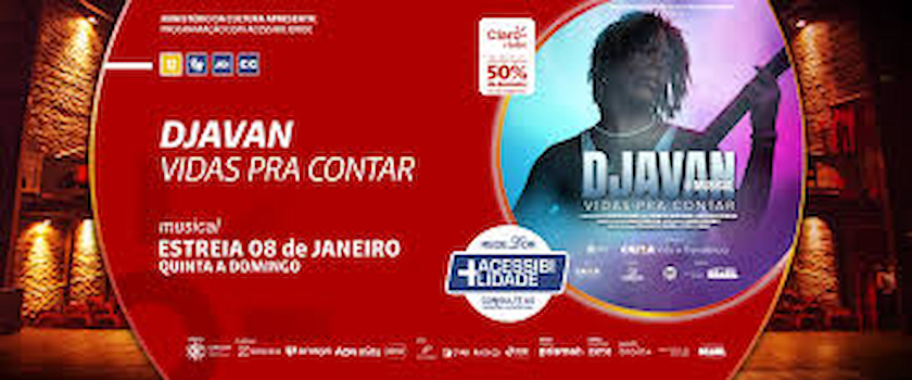 Djavan - O musical: Vidas pra contar no TEATRO CLARO RIO