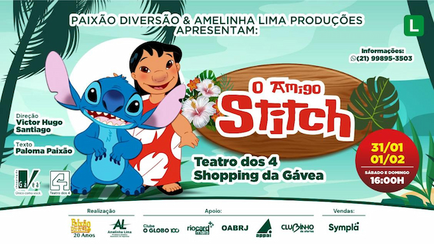 O AMIGO STITCH NO TEATRO DOS 4
