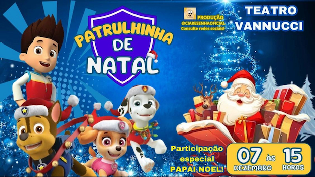 Patrulhinha de Natal.. no TEATRO VANNUCCI