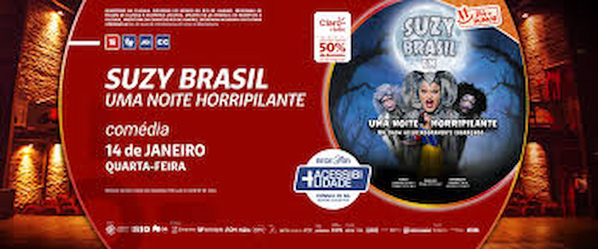 Suzy Brasil em Uma Noite Horripilante no TEATRO CLARO RIO