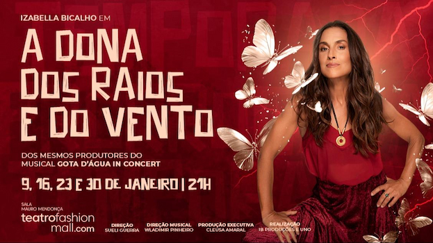 A DONA DOS RAIOS E DO VENTO NO TEATRO FASHION MALL - RJ