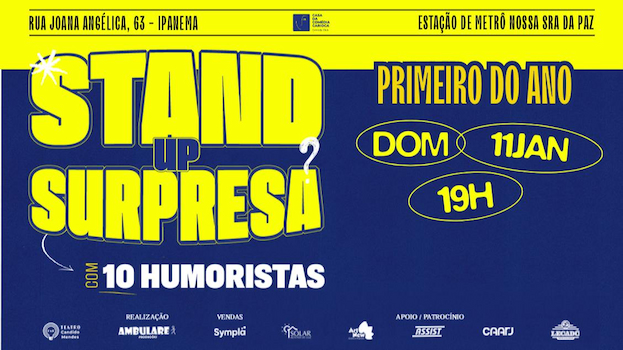 CASA DA COMÉDIA CARIOCA-STAND UP SURPRESA