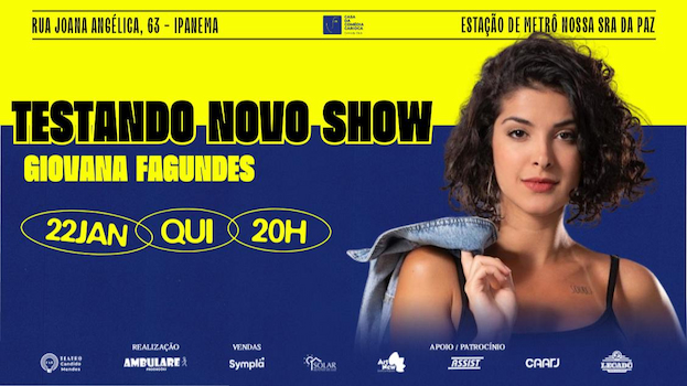 Giovana Fagundes no TEATRO CÂNDIDO MENDES