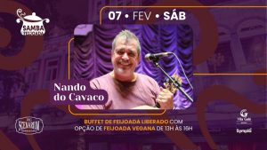 SAMBA & FEIJOADA COM NANDO DO CAVACO NO RIO SCENARIUM