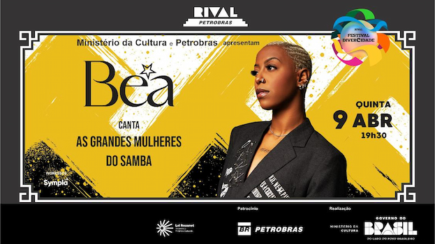 BEA CANTA AS GRANDES MULHERES DO SAMBA NO TEATRO RIVAL PETROBRAS