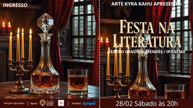Festa na Literatura no TEATRO CÂNDIDO MENDES