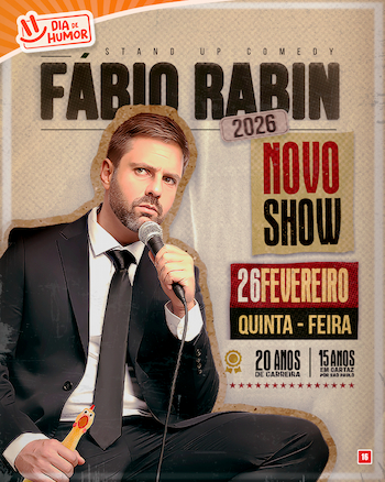 Novo Show de Fábio Rabin no TEATRO CLARO RIO