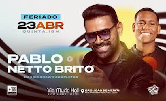 Pablo e Netto Brito na VIA MUSIC HALL
