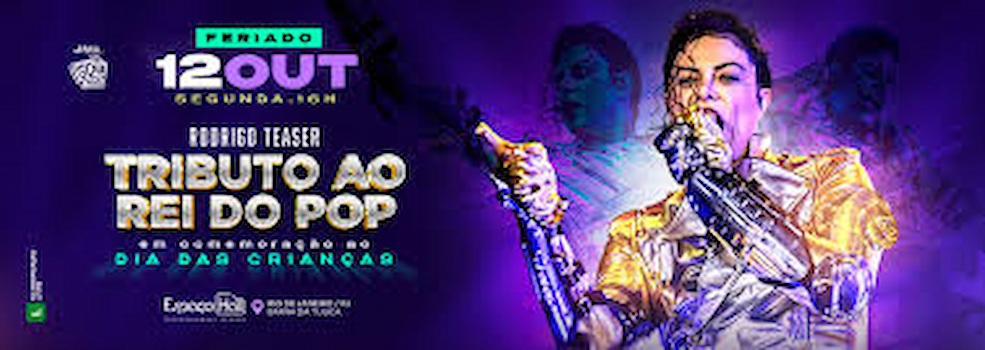 Rodrigo Teaser - Tributo ao Rei do POP no ESPAÇO HALL - RJ