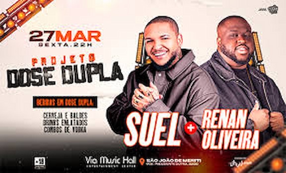Suel e Renan Oliveira na VIA MUSIC HALL