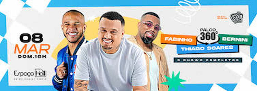 THIAGO SOARES, FABINHO E BERNINI no ESPAÇO HALL