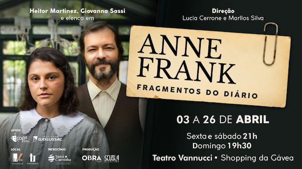 Anne Frank – Fragmentos do Diário no TEATRO VANNUCCI
