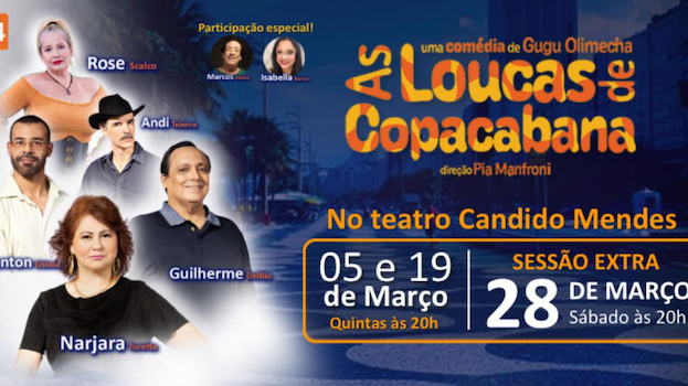 As Loucas de Copacabana no TEATRO CÂNDIDO MENDES