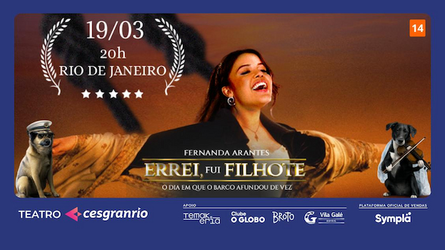 FERNANDA ARANTES NO TEATRO CESGRANRIO - RJ