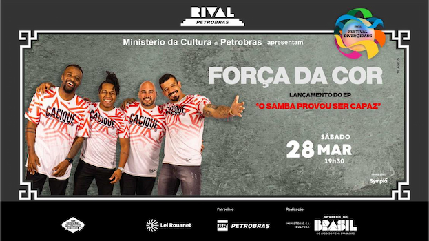 FORÇA DA COR LANÇA “O SAMBA PROVOU SER CAPAZ” NO TEATRO RIVAL PETROBRAS