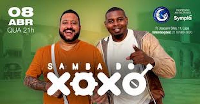 SAMBA DO XOXÓ E CONVIDADOS BECO DO RATO 08/04 21H - QUARTA FEIRA