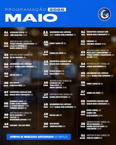 Beco do Rato - Agenda Maio 2026