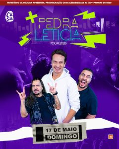 Pedra Letícia – Tour 2026 no TEATRO CLARO RIO