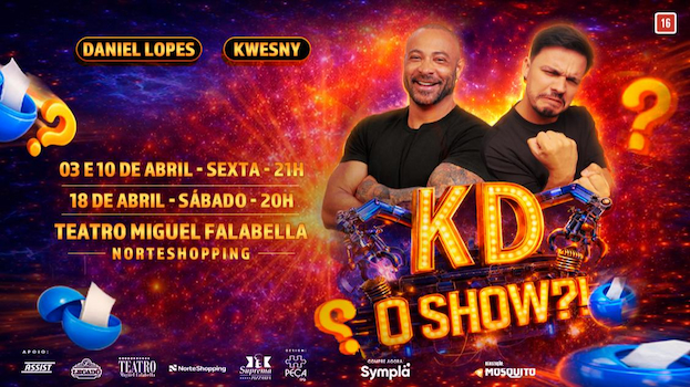 KD O Show ?! é um espetáculo que nunca se repete no TEATRO MIGUEL FALABELLA