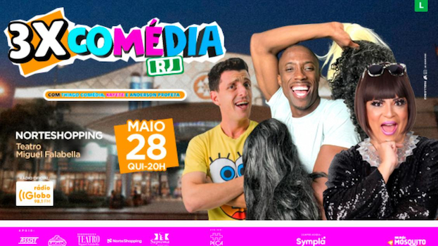 3 X Comédia NO TEATRO MIGUEL FALABELLA