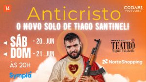 ANTICRISTO - O NOVO SOLO DE TIAGO SANTINELI NO TEATRO MIGUEL FALABELLA