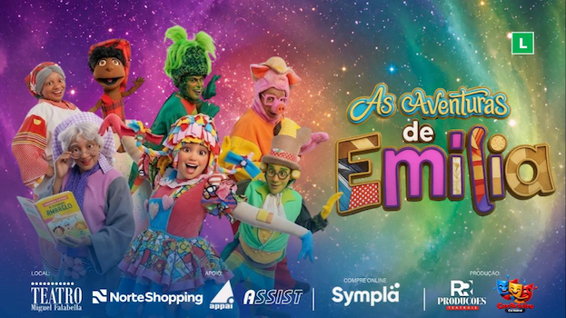 “As Aventuras de Emília” leva magia, nostalgia e diversão ao Teatro Miguel Falabella no Rio