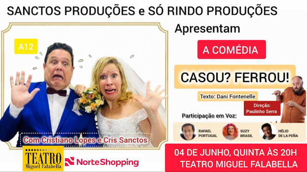 Em Junho no TEATRO MIGUEL FALABELLA