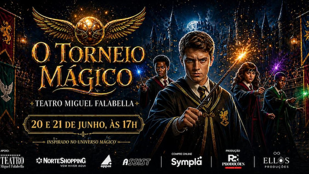 “O TORNEIO MÁGICO – BASEADO NO UNIVERSO POTTER” CHEGA AO TEATRO MIGUEL FALABELLA