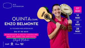QUINTAS DE SAMBA COM ENZO BELMONTE NO RIO SCENARIUM