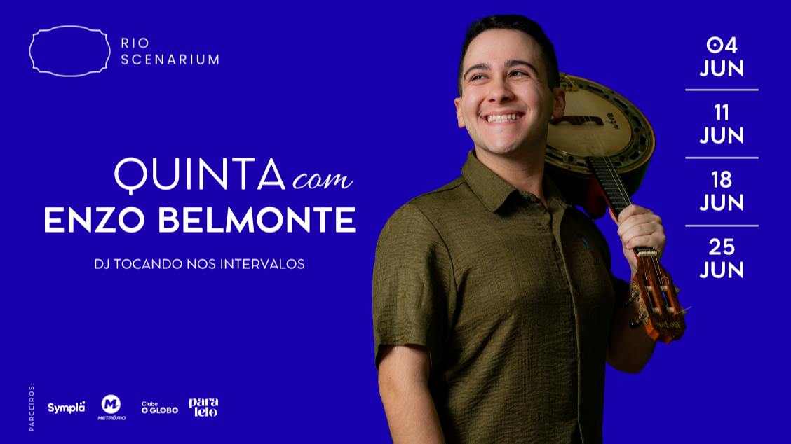 Quintas de Samba com Enzo Belmonte leva samba de raiz ao Rio Scenarium