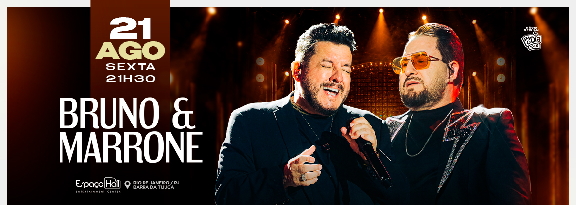 Bruno e Marrone voltam ao Espaço Hall com clássicos do sertanejo
