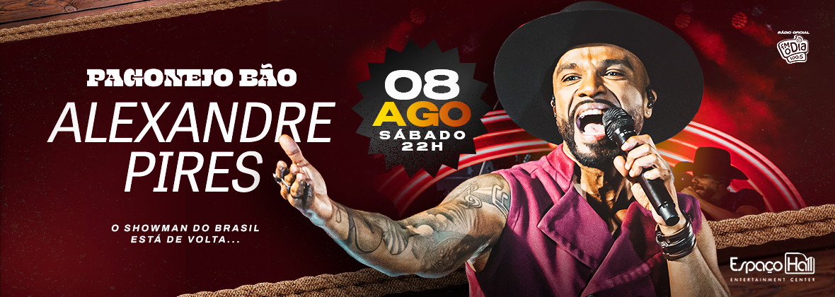 Alexandre Pires retorna ao Espaço Hall com show de grandes sucessos