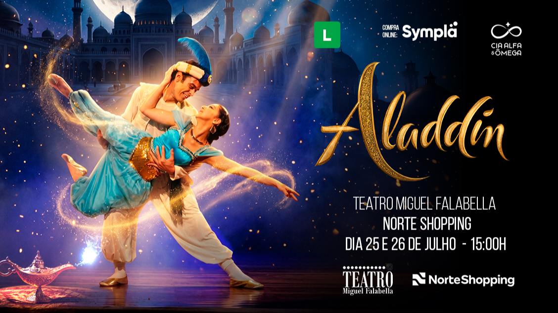 Aladdin apresenta uma aventura musical para famílias no Rio de Janeiro