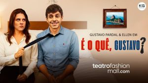 Gustavo Pardal e Ellen em "É o Quê, Gustavo?"