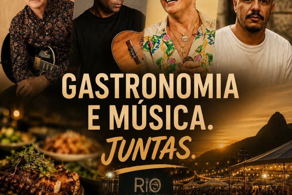 Rio Gastronomia 2026 abre venda geral nesta segunda com Samuel Rosa, Marcelo D2, Ferrugem e mais shows